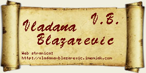 Vladana Blažarević vizit kartica